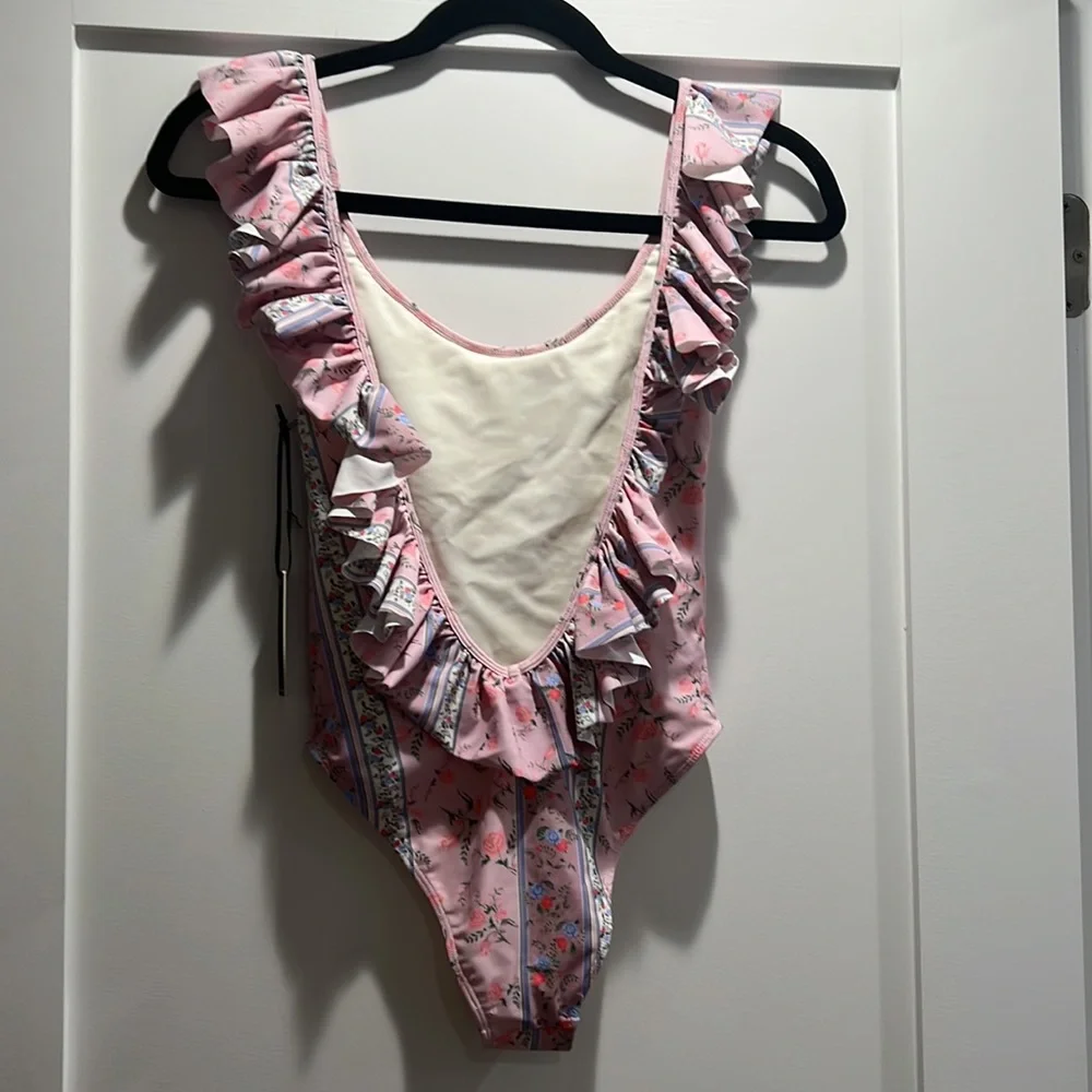 Lovers and Friends one piece swimsuit. NWT. Size XXS. Pink & floral. - Picture 5 of 5